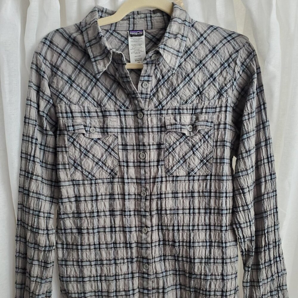 Gray Patagonia Flannel Sz 10